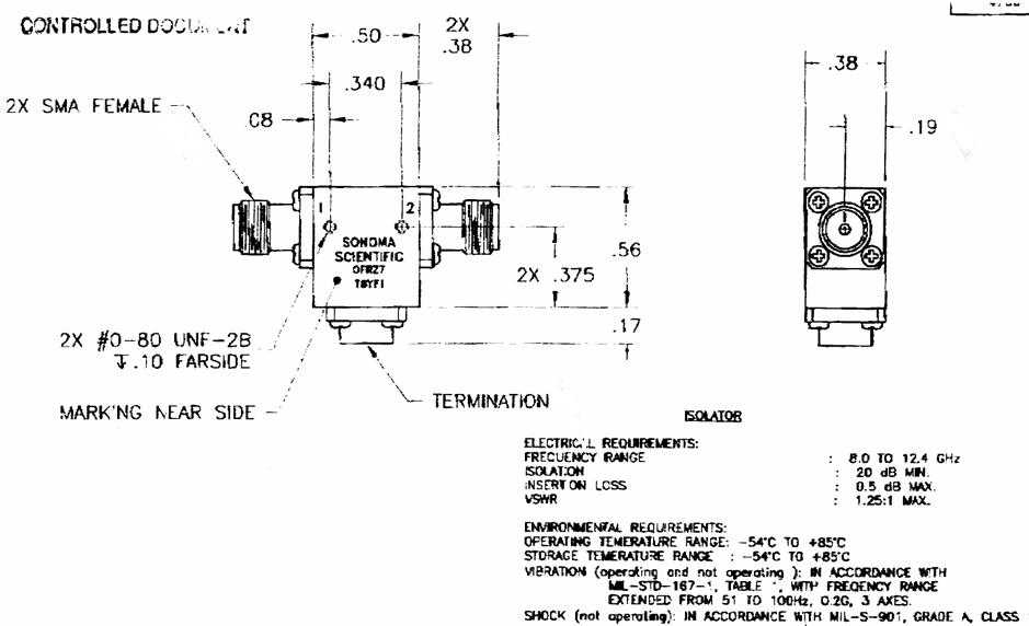 Sonoma Scientific T8YF1隔离器