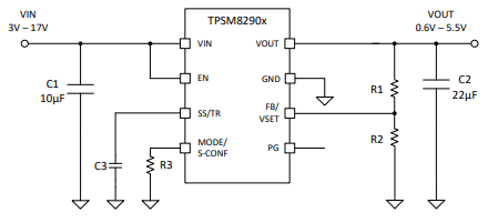 TPSM82902降压模块（集成电感器）TI 德州仪器