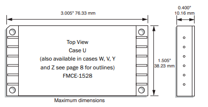 Interpoint EMI滤波器FMCE-1528