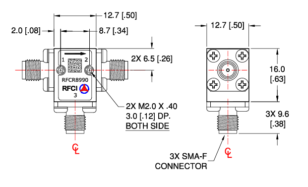 RFCR8990射频同轴隔离器RFCI