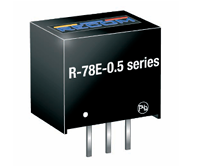 Recom R-78E-0.5系列非隔离式 DC/DC 开关稳压器模块