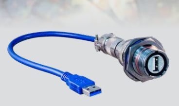 Glenair USB2.0/3.0 SuperNine MIL-DTL-38999系列III型连接器