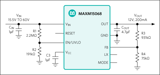 MAXM15068 µModule降压型电源模块