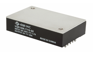 CUI VQB100R系列隔离式DC-DC转换器