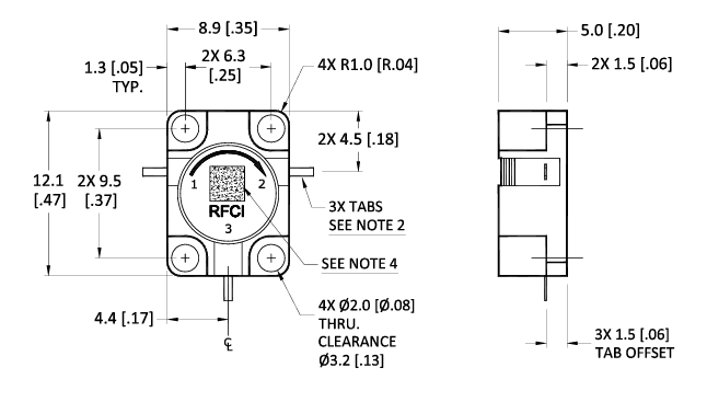 RFCI RFCR2911法兰安装嵌入式环行器