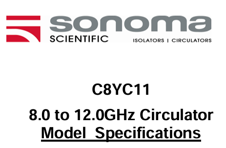 Sonoma Scientific C8YC11环形器8-12GHz