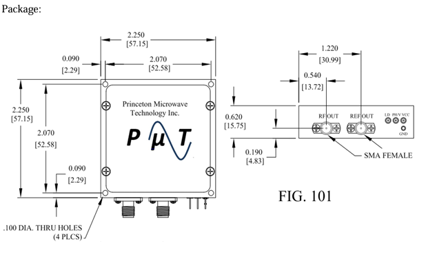 PmT-3310-Frequency(24-48GHz)毫米波锁相振荡器Princeton Microwave Technology